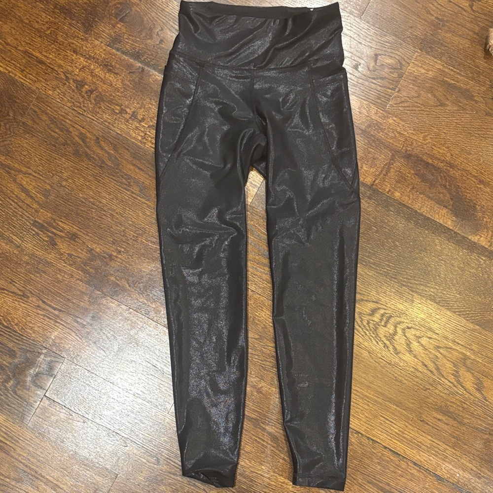 Old Navy Shiny Black Leggings